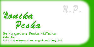 monika peska business card